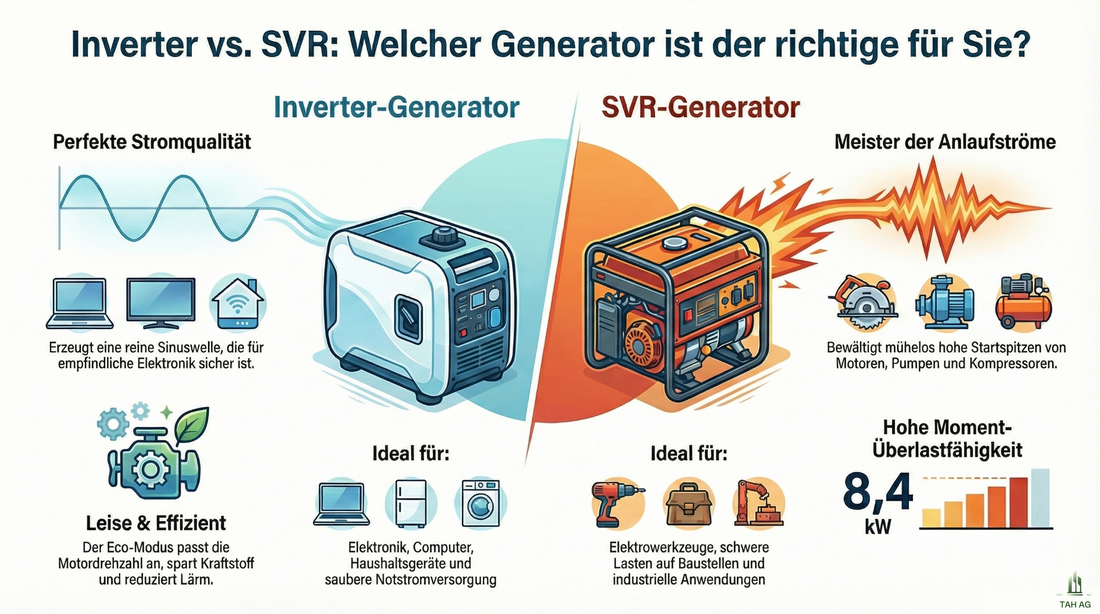 SVR gegen Inverter Stromerzeuger 