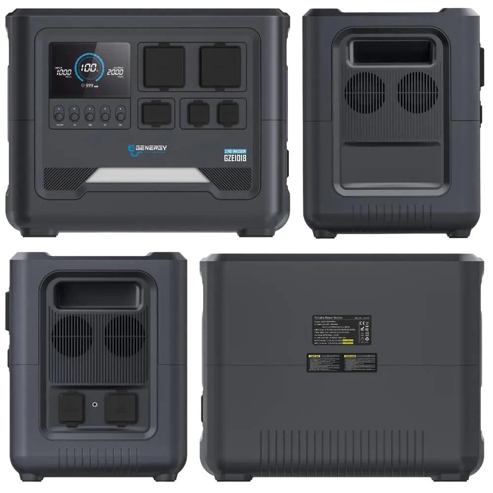 GENERGY GZE-1018 Powerstation 1800 Watt und 1024 Wh ideal für PV-Anlagen