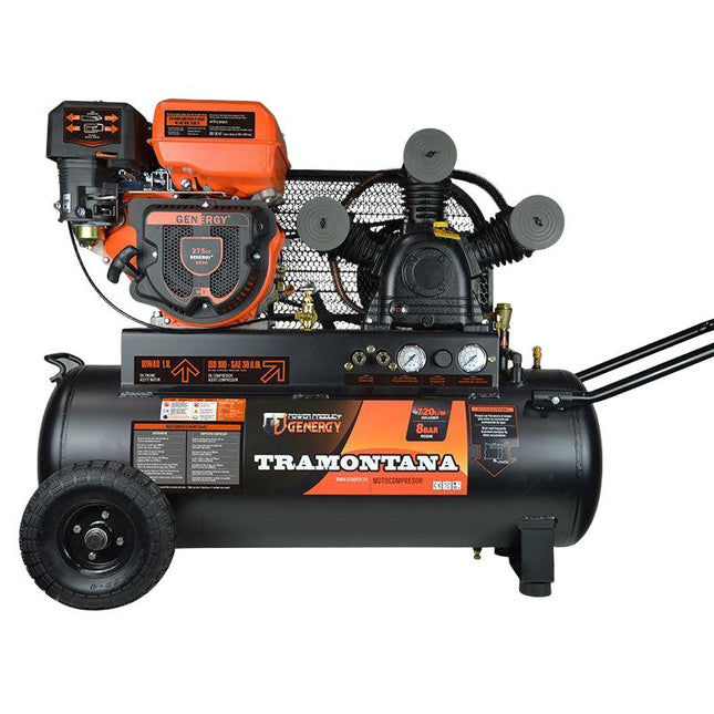 Benzin-Kompressor  GENERGY TRAMONTANA 8BAR 720L/H Leistungsstark und mobil für anspruchsvolle Druckluftanwendungen Genergy