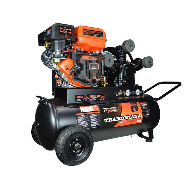 Benzin-Kompressor  GENERGY TRAMONTANA 8BAR 720L/H Leistungsstark und mobil für anspruchsvolle Druckluftanwendungen Genergy
